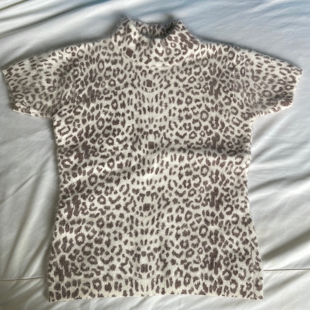 Angora mock neck top / Reflections by Spiegel